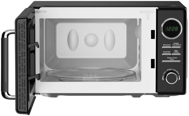 Alt view image 2 of 7 - 0.7 cu. ft. Retro Countertop Microwave in Black