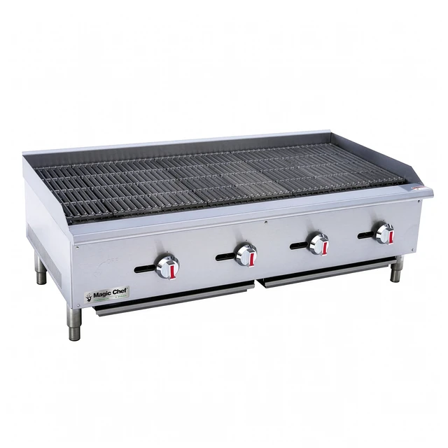 Main image of 48 in. Commercial Countertop Radiant Charbroiler in Stainless Steel