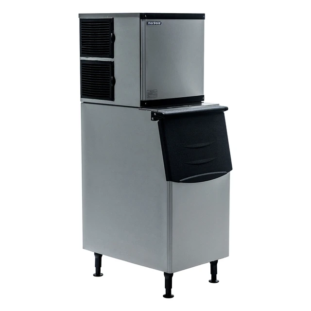 Alt view image 2 of 5 - Commercial 350 lb. Freestanding Ice Maker Bin in Stainless Steel