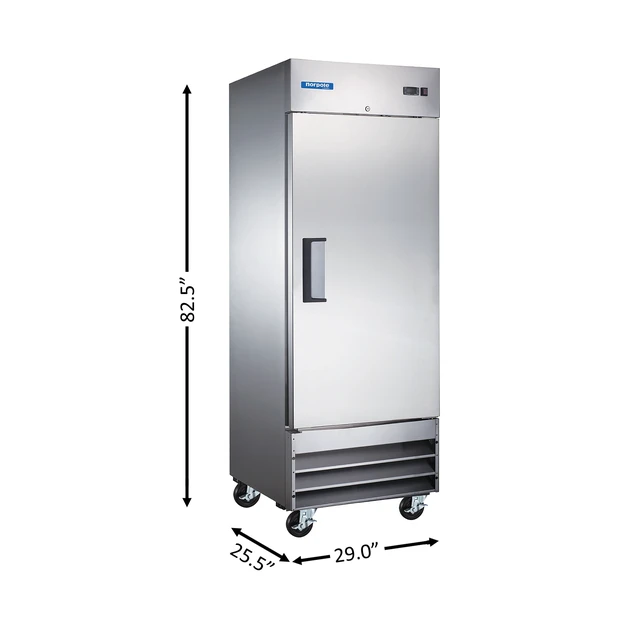 Alt view image 3 of 4 - Commercial 29 in. 19 cu. ft. Single Door Refrigerator in Stainless Steel