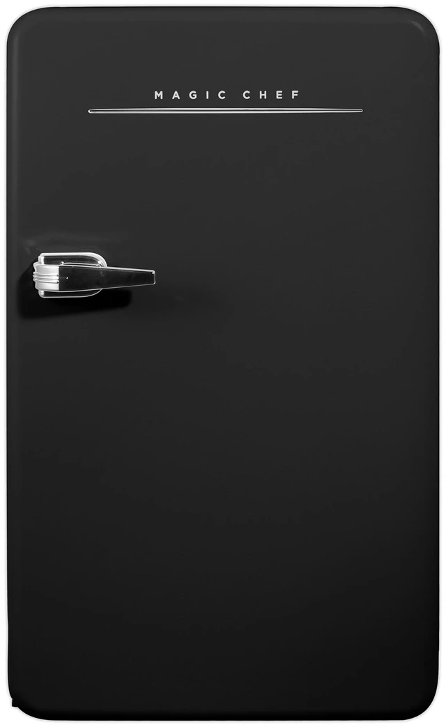 Main image of 17.5 in. 3.2 cu. ft. Retro Mini Refrigerator in Black without Freezer