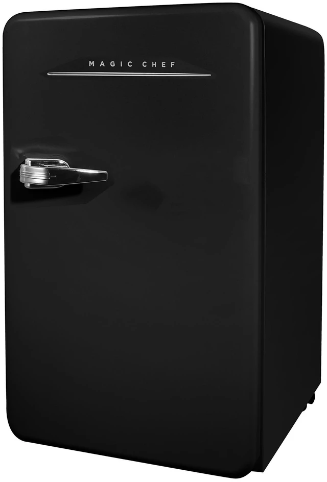 Alt view image 4 of 8 - 17.5 in. 3.2 cu. ft. Retro Mini Refrigerator in Black without Freezer