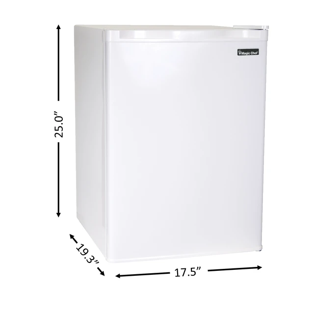 Alt view image 5 of 6 - 2.6 cu. ft. Mini Fridge in White, ENERGY STAR