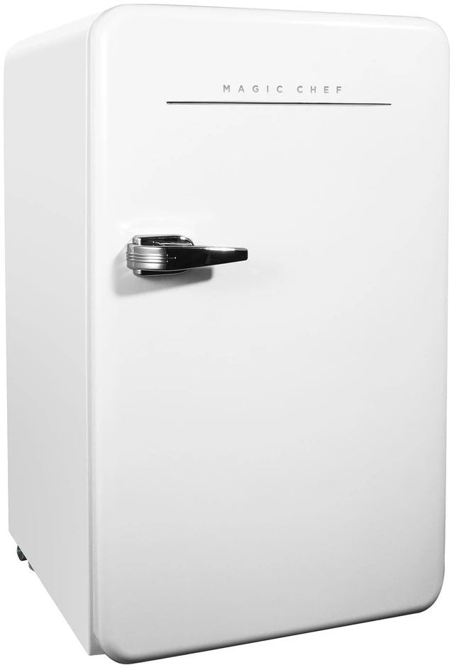 Alt view image 3 of 7 - 17.5 in. 3.2 cu. ft. Retro Mini Refrigerator in White, without Freezer