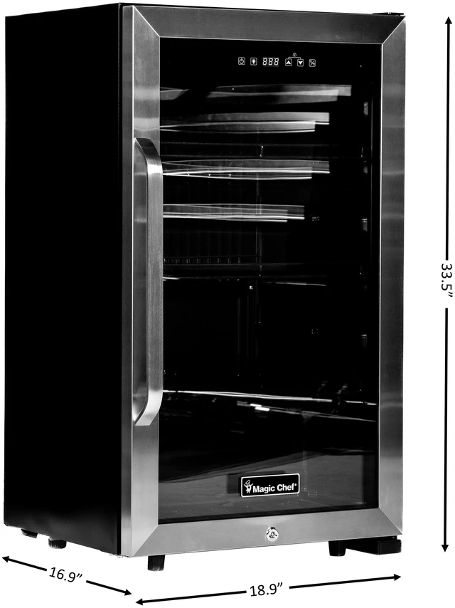 Alt view image 4 of 6 - Commercial 18.9 in. W. Single Zone 83 Can Cooler in Stainless Steel