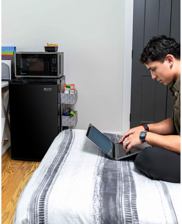 Alt view image 3 of 3 - 4.4 cu. ft. Compact Mini Refrigerator in Black