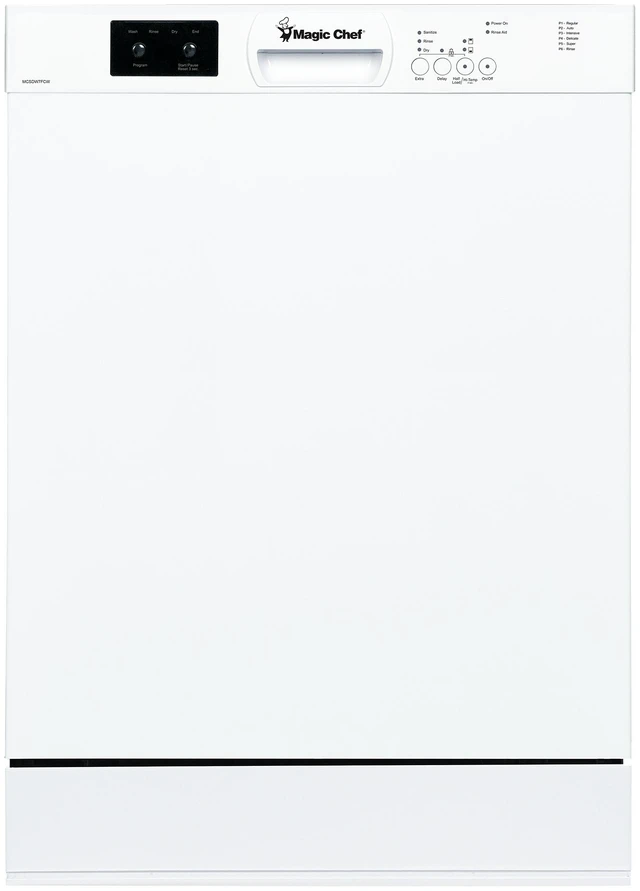 Main image of 24 in. Front Control Built-in Tall Stainless Steel Tub Dishwasher in White