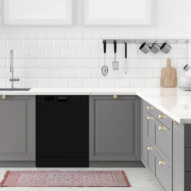 Alt view image 3 of 3 - 24 in. Front Control Built-in Tall Stainless Steel Tub Dishwasher in Black