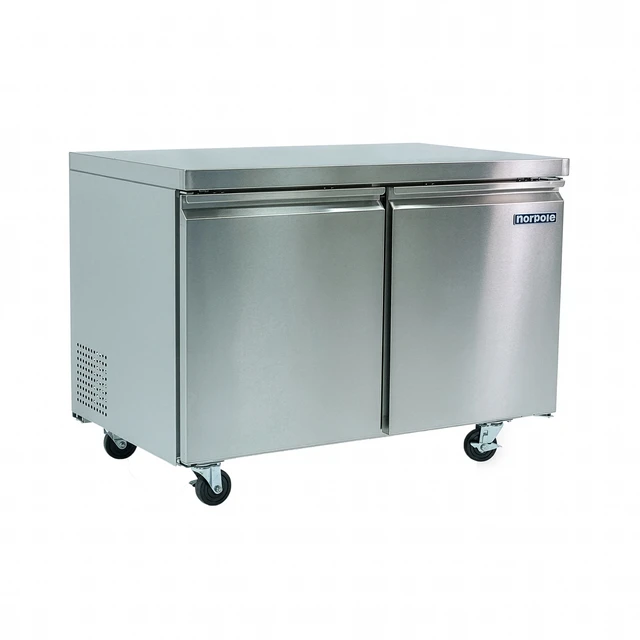Alt view image 2 of 4 - Commercial 12 cu. ft. 2-Door Under Counter Freezer in Stainless Steel