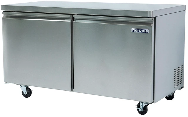 Alt view image 3 of 4 - Commercial 60 in. 15 cu. ft. Under Counter Refrigerator in Stainless Steel