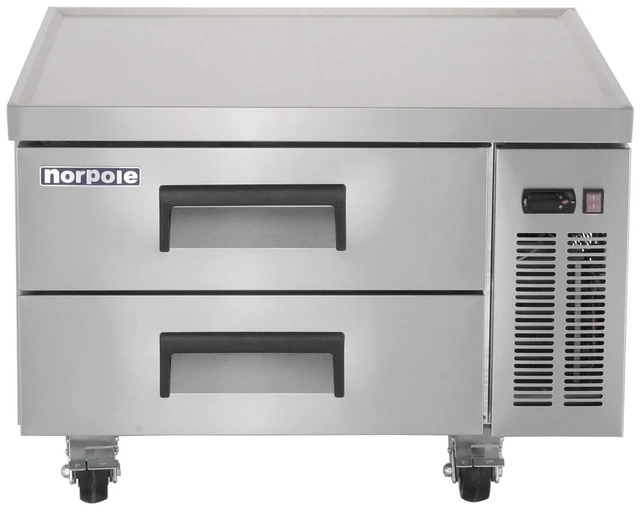 Main image of Commercial 36 in. 29 cu. ft. Chef Base Refrigerator in Stainless Steel