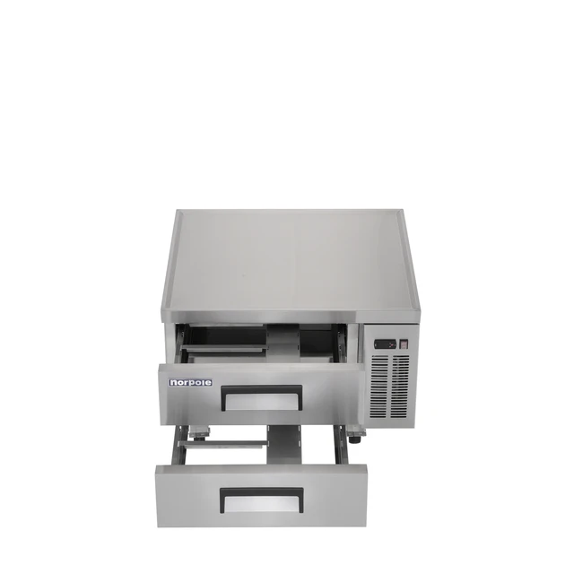 Alt view image 2 of 6 - Commercial 36 in. 29 cu. ft. Chef Base Refrigerator in Stainless Steel