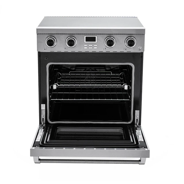 Alt view image 2 of 6 - Pro-Style 30 in. 4-Element Slide-In Electric Range with Convection in Stainless