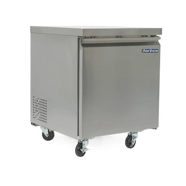 Alt view image 3 of 6 - Commercial 6 cu. ft. Under Counter Upright Freezer in Stainless Steel