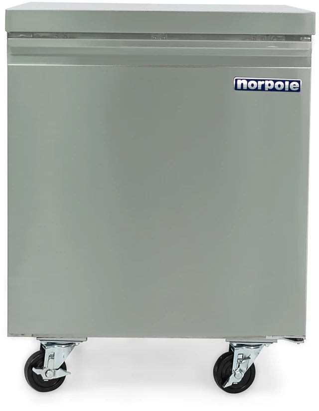 Main image of Commercial 6 cu. ft. Under Counter Upright Freezer in Stainless Steel