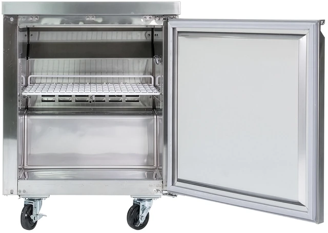 Alt view image 2 of 6 - Commercial 6 cu. ft. Under Counter Upright Freezer in Stainless Steel