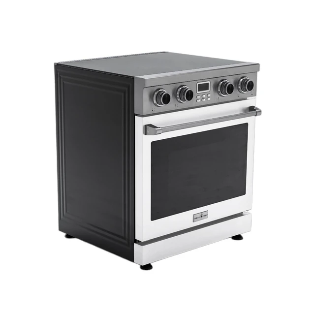 Alt view image 2 of 4 - Pro-Style 30 in. 4-Element Slide-In Electric Range with Convection in Stainless with White Door
