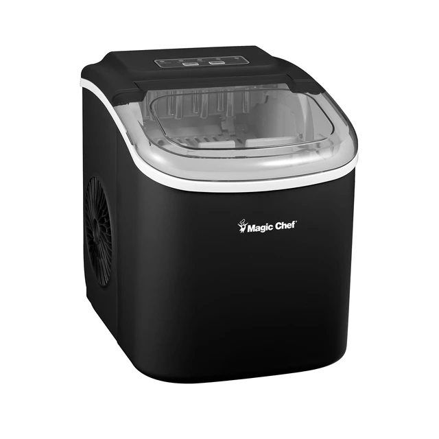 Alt view image 3 of 8 - 27 lb. Portable Countertop Ice Maker in Black