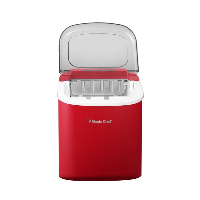 Alt view image 2 of 7 - 27 lb. Portable Countertop Ice Maker in Red