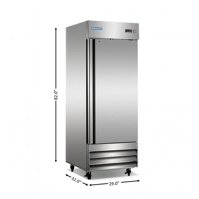 Alt view image 4 of 4 - Commercial 23 cu. ft. Refrigerator in Stainless Steel