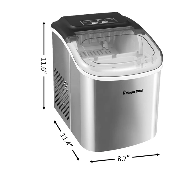 Alt view image 4 of 7 - 27 lb. Portable Countertop Ice Maker in Stainless