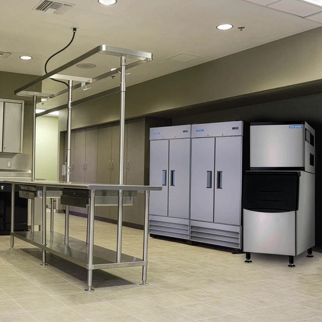 Alt view image 5 of 5 - Commercial 500 lbs. Freestanding Ice Maker in Stinless Steel