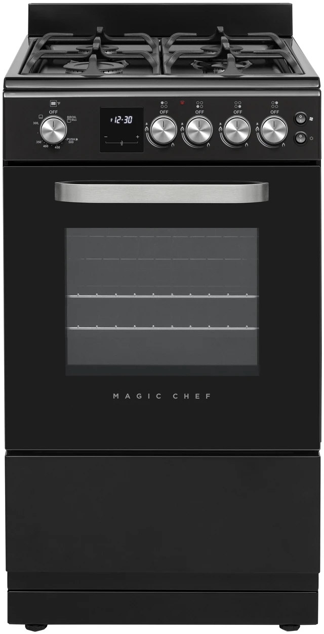 Main image of 20 in. 4-Burner Freestanding Gas Range in Black