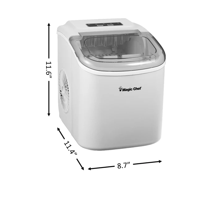 Alt view image 4 of 5 - 27 lb. Portable Countertop Ice Maker in White