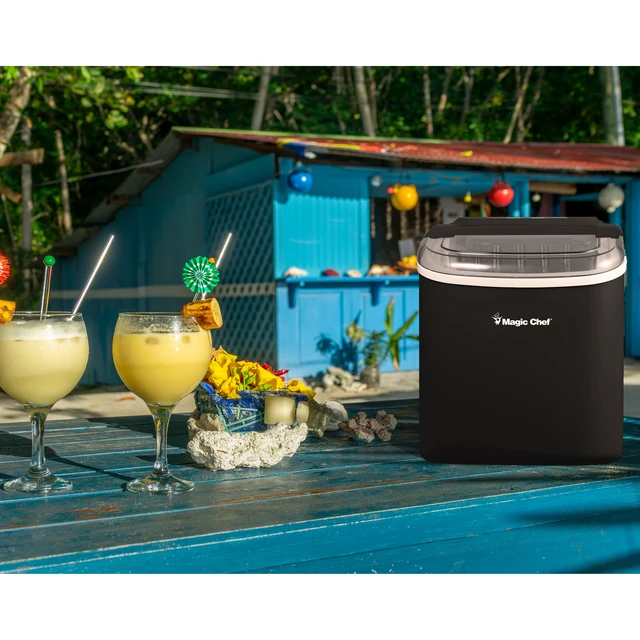 Alt view image 7 of 8 - 27 lb. Portable Countertop Ice Maker in Black