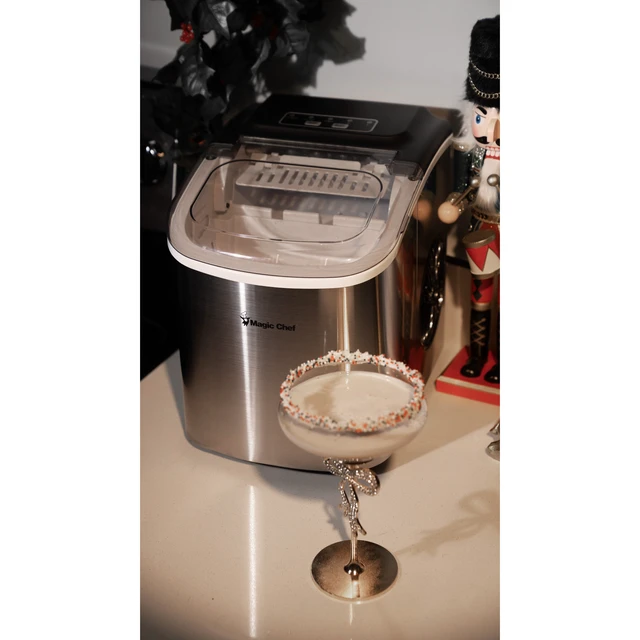 Alt view image 5 of 7 - 27 lb. Portable Countertop Ice Maker in Stainless