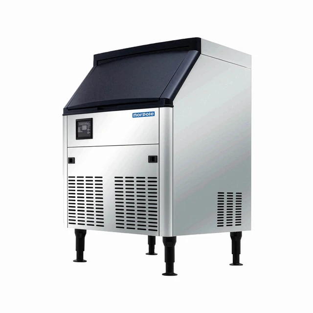Alt view image 3 of 5 - Commercial 280 lbs. Freestanding Ice Maker in Stainless Steel