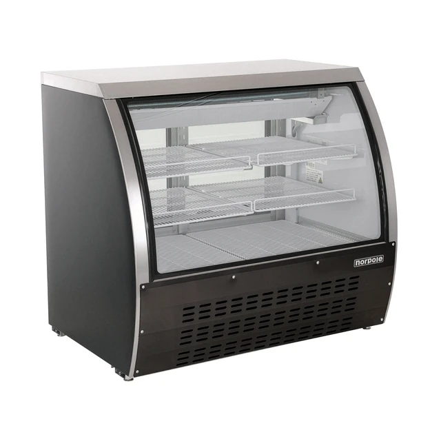 Alt view image 2 of 4 - Commercial 48 in. 18 cu. ft. Specialty Refrigerated Case in Black Stainless