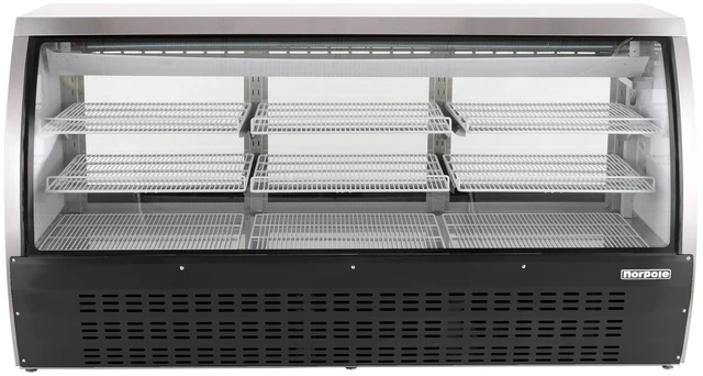 Main image of Commercial 82 in. 32 cu. ft. Refrigerated Deli Case in Black