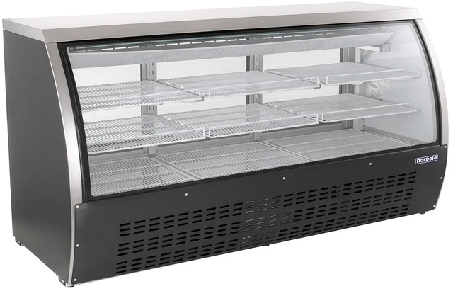 Alt view image 2 of 4 - Commercial 82 in. 32 cu. ft. Refrigerated Deli Case in Black