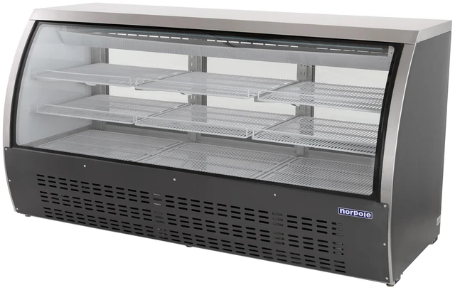 Alt view image 3 of 4 - Commercial 82 in. 32 cu. ft. Refrigerated Deli Case in Black