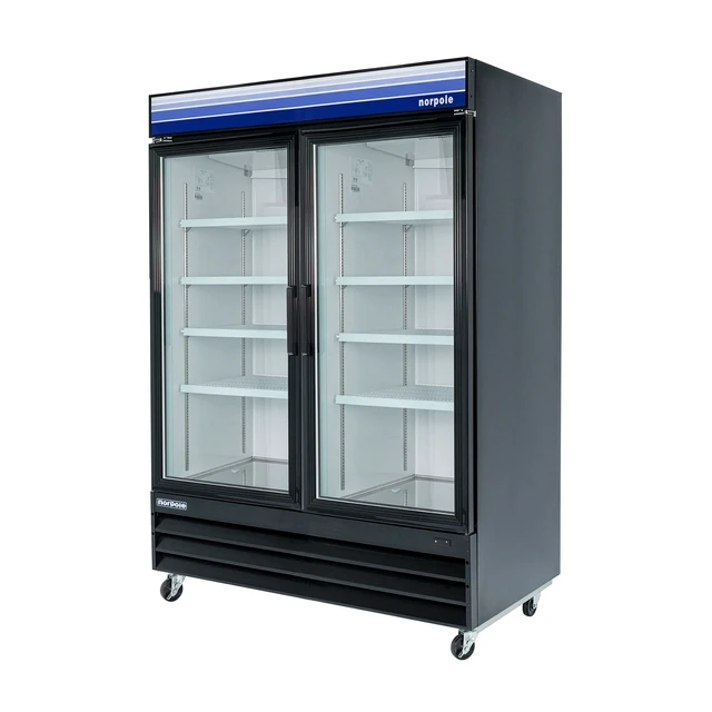Alt view image 3 of 4 - Commercial 29 cu. ft. 2-Door Upright Freezer in Black