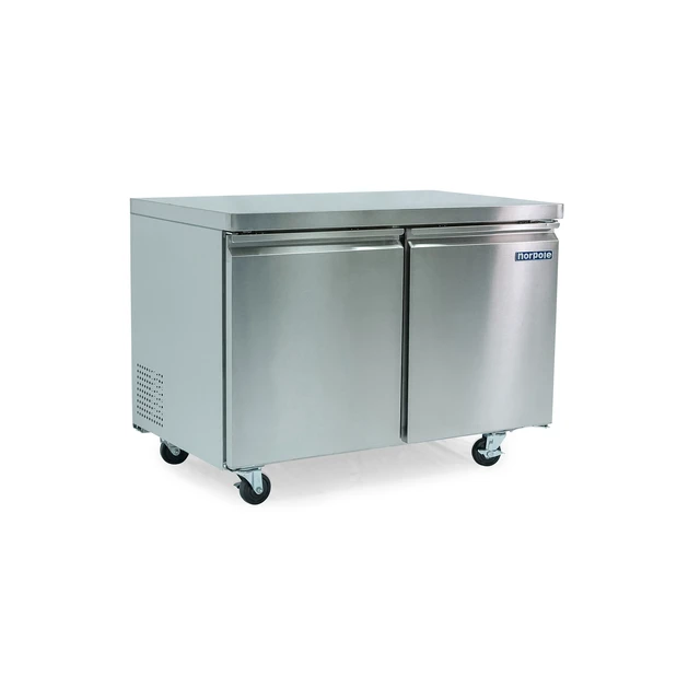 Alt view image 2 of 4 - Commercial 12 cu. ft. 2 Door Under Counter Refrigerator in Stainless Steel