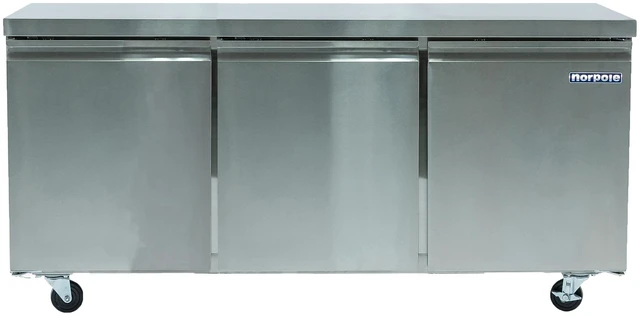 Main image of Commercial 72 in. 18.9 cu. ft. Under Counter Refrigerator in Stainless Steel