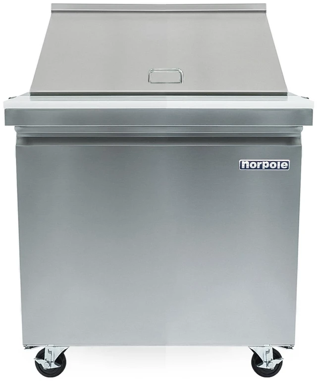 Main image of Commercial 6 cu. ft. Sandwich-Salad Prep Refrigerator in Stainless Steel