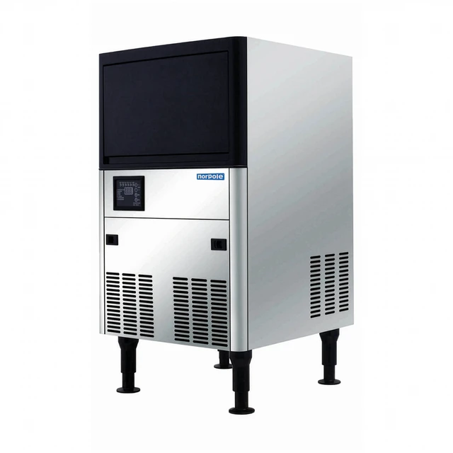Alt view image 2 of 4 - Commercial 120 lbs. Freestanding Ice Maker in Stainless Steel