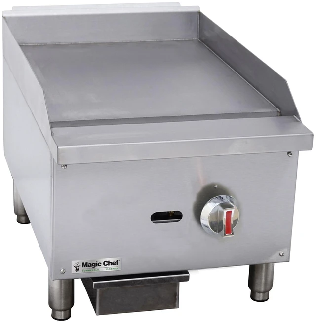 Main image of 16 in. Commercial Natural Gas Manual Countertop Griddle in Stainless Steel