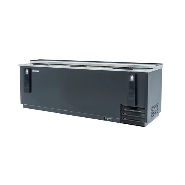 Alt view image 3 of 5 - Commercial 95 in. 16 cu. ft. Bottle Cooler in Black