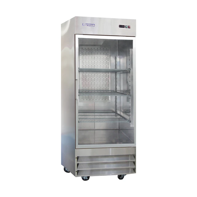 Alt view image 2 of 4 - Commercial 29 in. 23 cu. ft. Single Glass Door Refrigerator in Stainless Steel