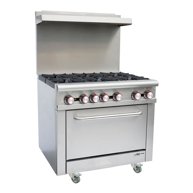 Alt view image 2 of 3 - 36 in. Commercial Gas Range in Stainless Steel