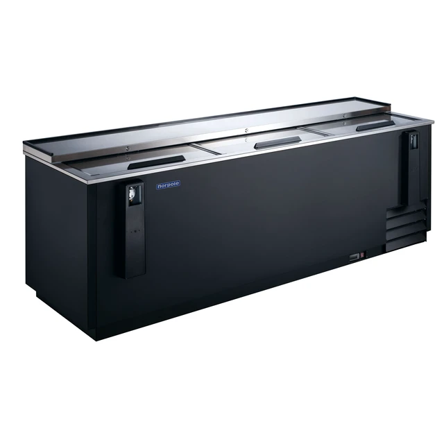 Alt view image 2 of 5 - Commercial 95 in. 16 cu. ft. Bottle Cooler in Black