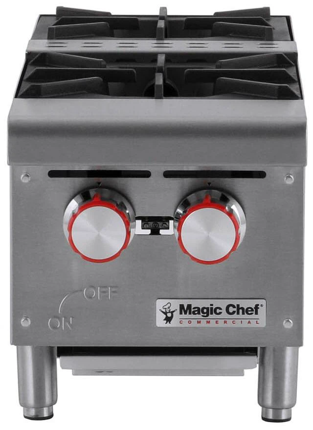 Main image of 12 in. W Commercial Natural Gas Countertop Hot Plate in Stainless Steel