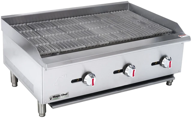 Main image of 36 in. Commercial Countertop Radiant Charbroiler in Stainless Steel