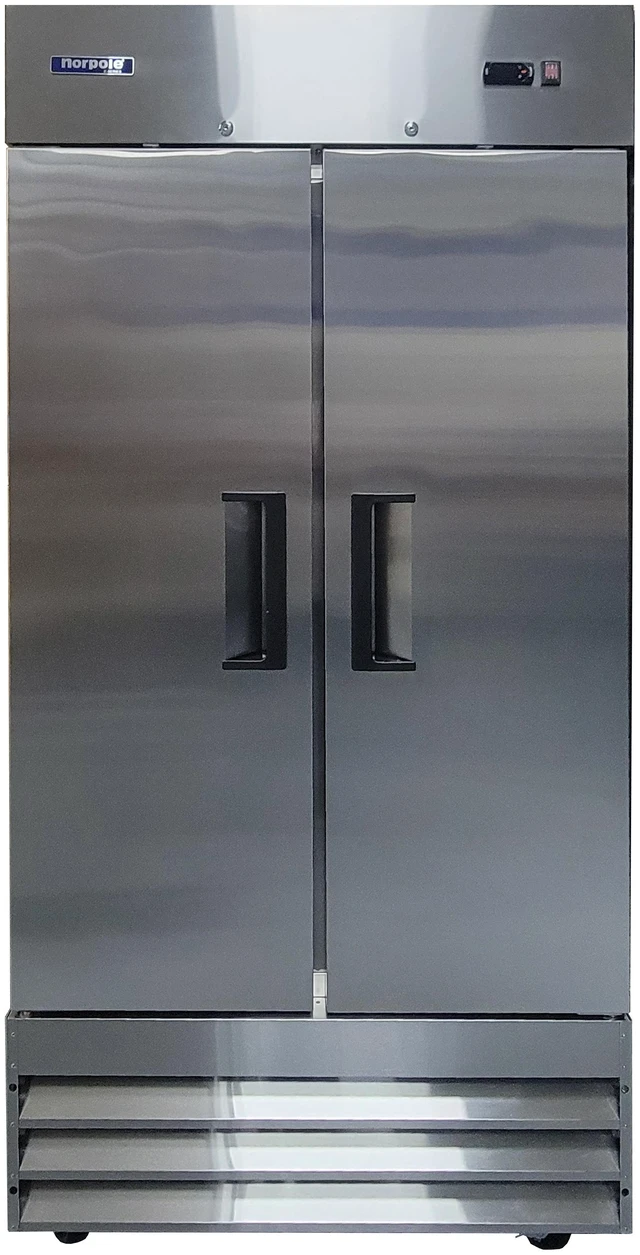 Main image of Commercial 27.6 cu. ft. Auto Defrost Double Door Freezer in Stainless Steel