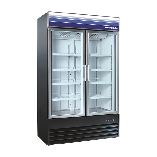 Alt view image 3 of 5 - Commercial 45 cu. ft. Frost Free Upright Merchandiser Freezer in Black