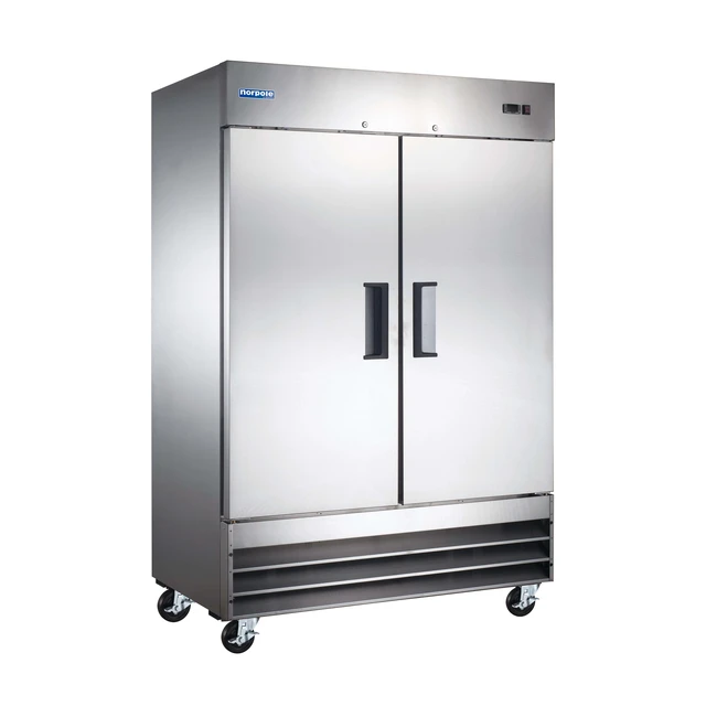 Alt view image 2 of 4 - Commercial 54 in. 48 cu. ft. Frost Free 2 Door Freezer in Stainless Steel